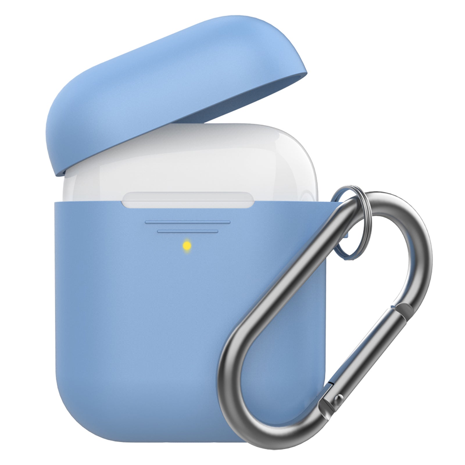 AHASTYLE PT-06-F For AirPods with Charging Case (2016) (2019) AirPods with Wireless Charging Case (2019) Anti-dust Plug Design Splittable Silicone Cover with Hook AHASTYLE PT-06-F For AirPods with Charging Case (2016) (2019) AirPods with Wireless Charging Case (2019) Anti-dust Plug Design Splittable Silicone Cover with Hook